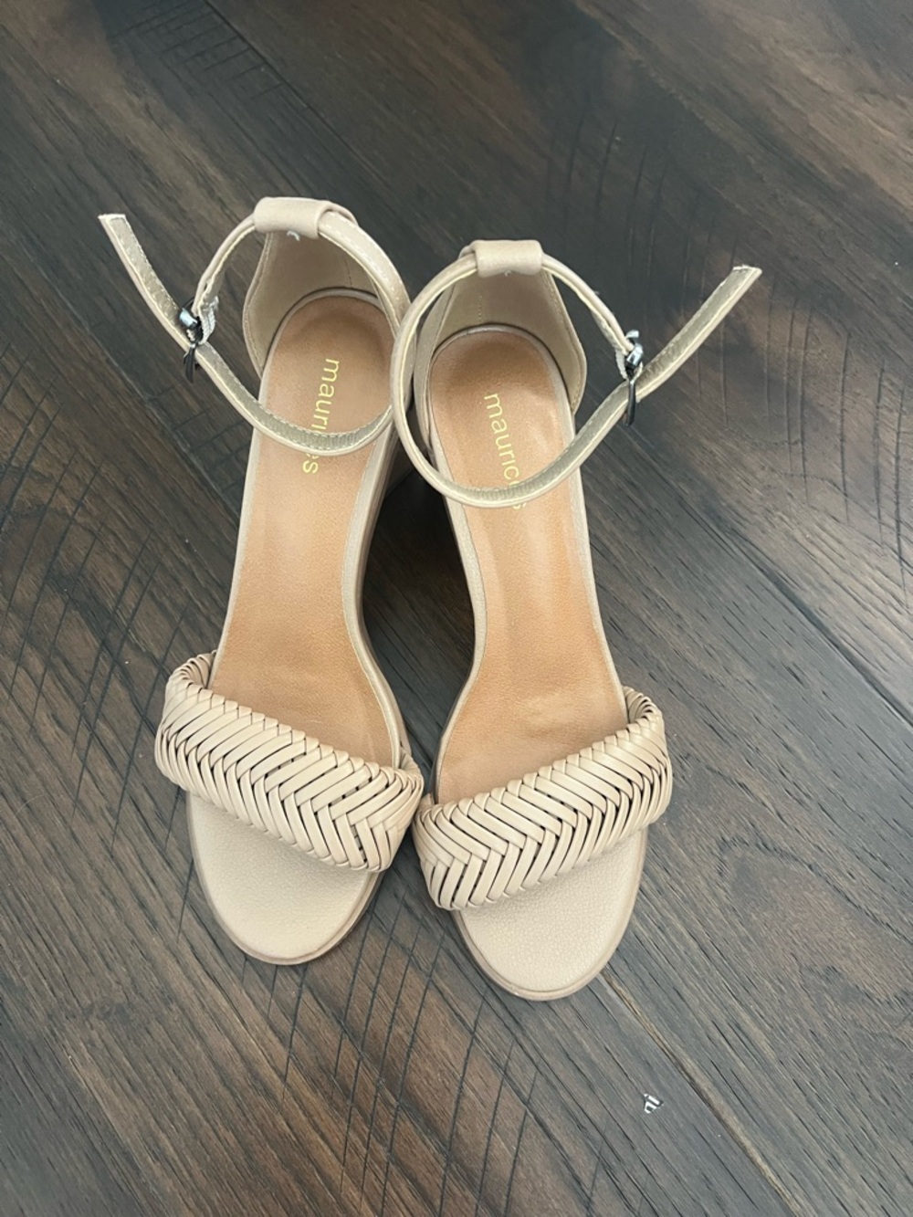 Maurices Raegan woven strap heel